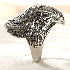 Vintage Punk Eagle Head Ring